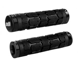 Грипсы ODI Rogue MTB Lock-On 130mm Bonus Pack Black w/Black Clamps (черные с черными замками)